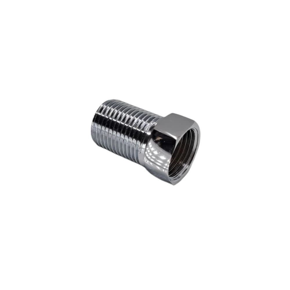 Prolongador Aumento 1/2 Extensor Alongador Médio Inox Torneira Chuveiro