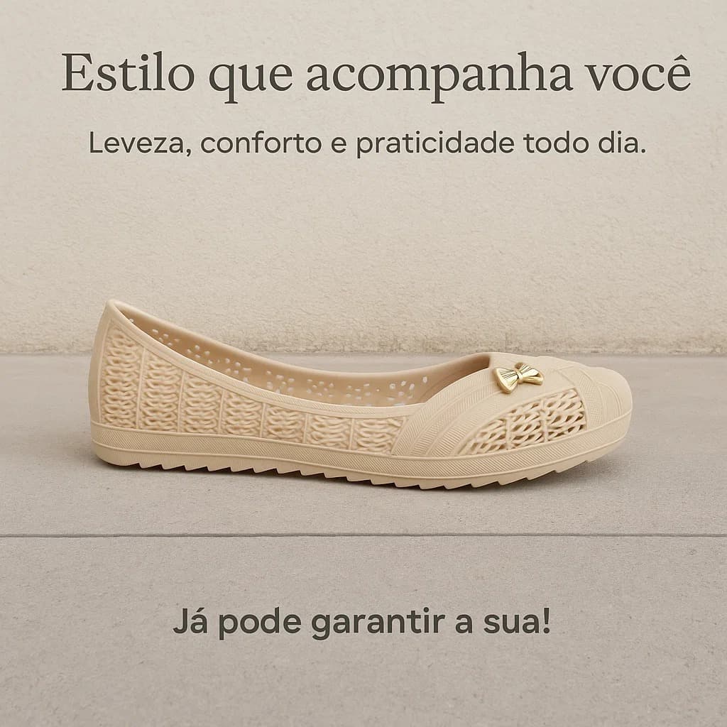 Sapatilha Feminina Ortopédica Leve Macia Confortável Flexível Casual Dia a Dia