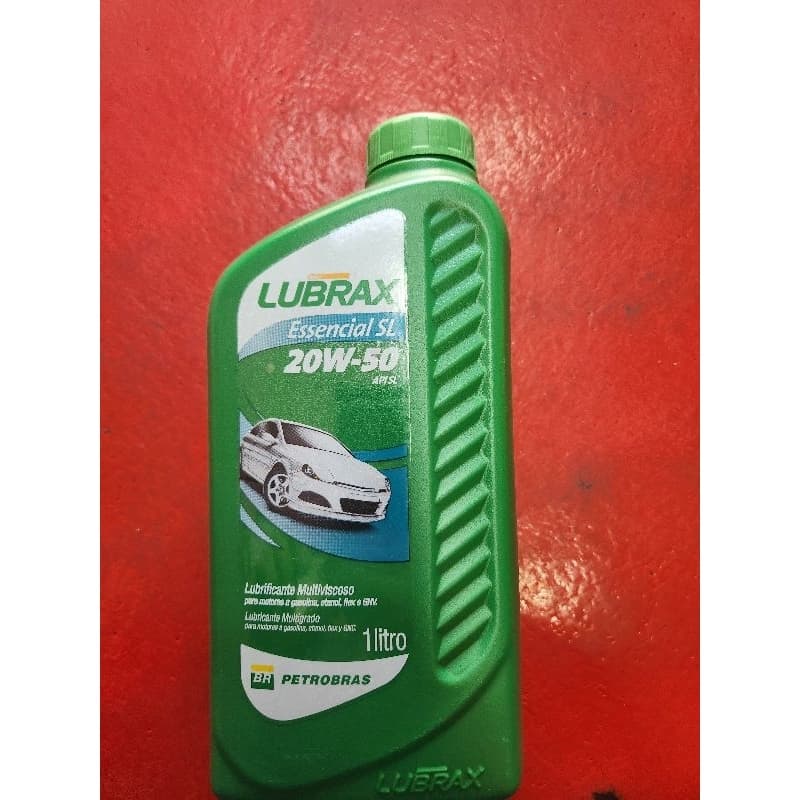 Óleo Lubrificante de Motor De Carro lubrax 20w50 Sl Mineral 1 Litro / Óleo Mineral