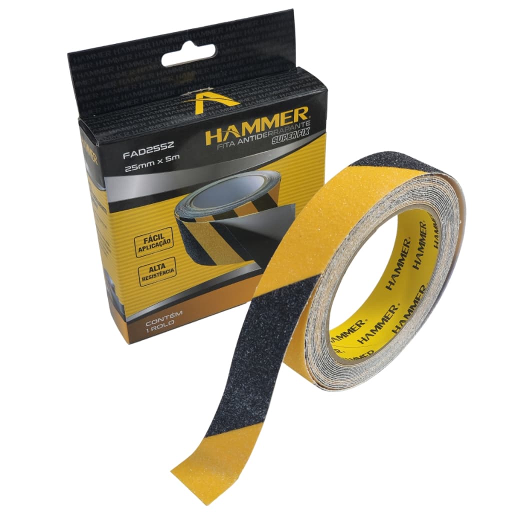 Fita Antiderrapante Super Fix HAMMER Zebrada