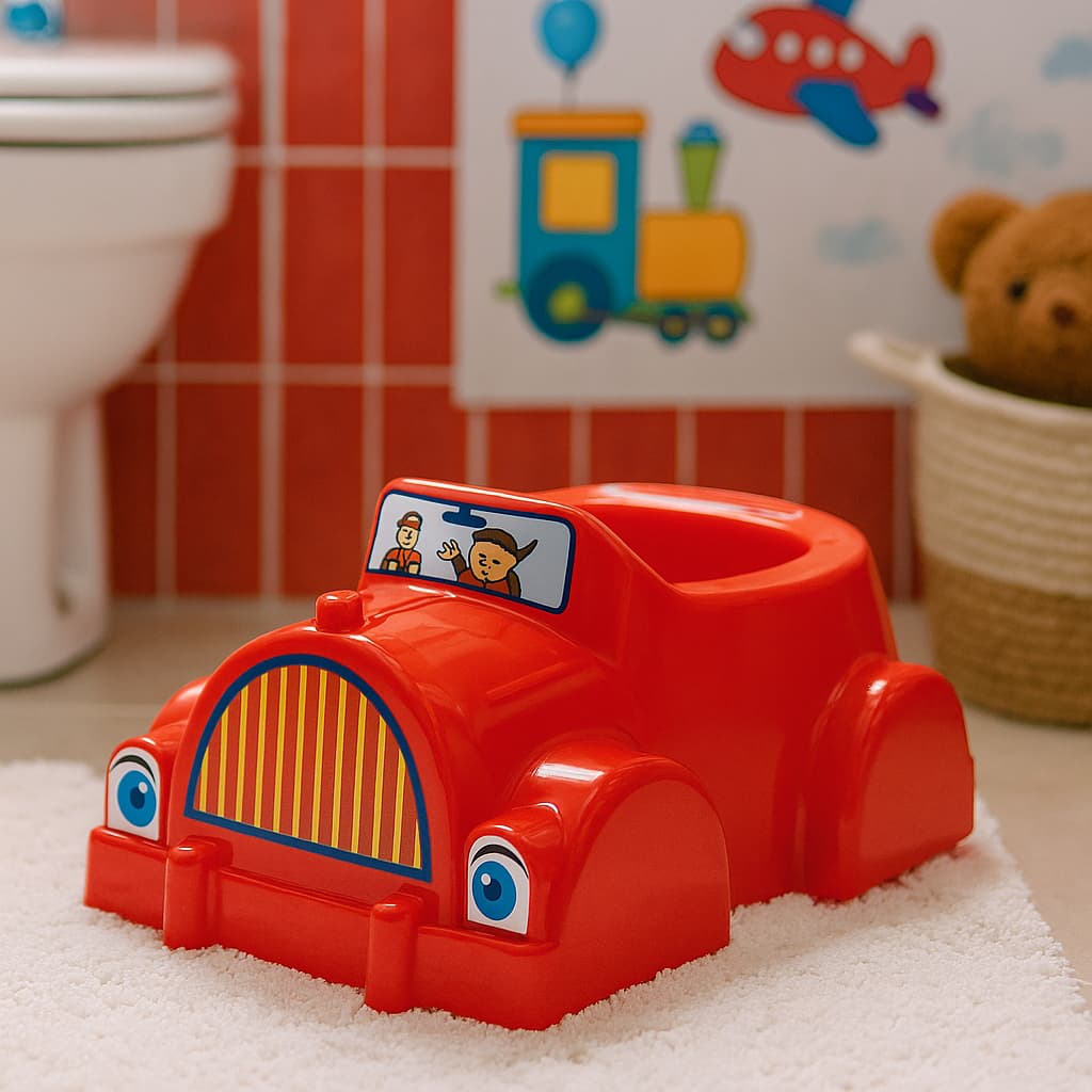Penico Infantil Carro Calhambeque Urinol para Menino Incentivo Desfralde Assento Redutor de Banheiro