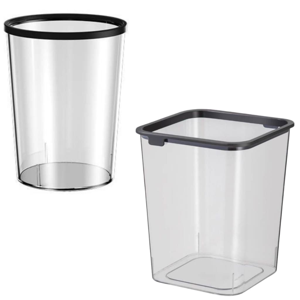 Kit 2 Lixeira Plástica  Versátil 10L Com Anel Oculta Saco Compacta Banheiro Cozinha Organizada