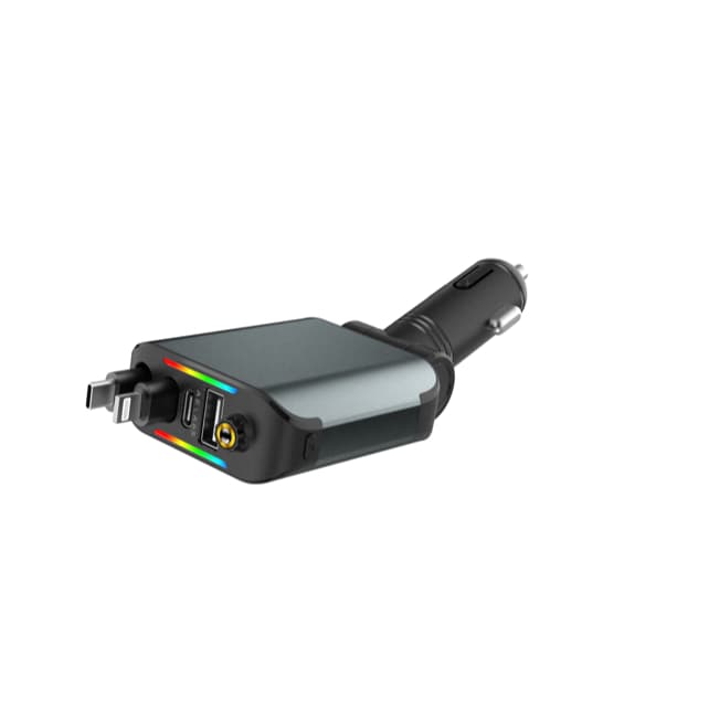 Carregador de carro 120W USB/IOS/TYPE-C Adaptador de carro USB 4 em 1 com carregador LED Super Turbo