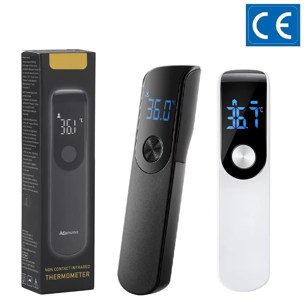 Termômetro Digital infravermelho para febre, lcd, infantil, adulto, sem contato, corporal