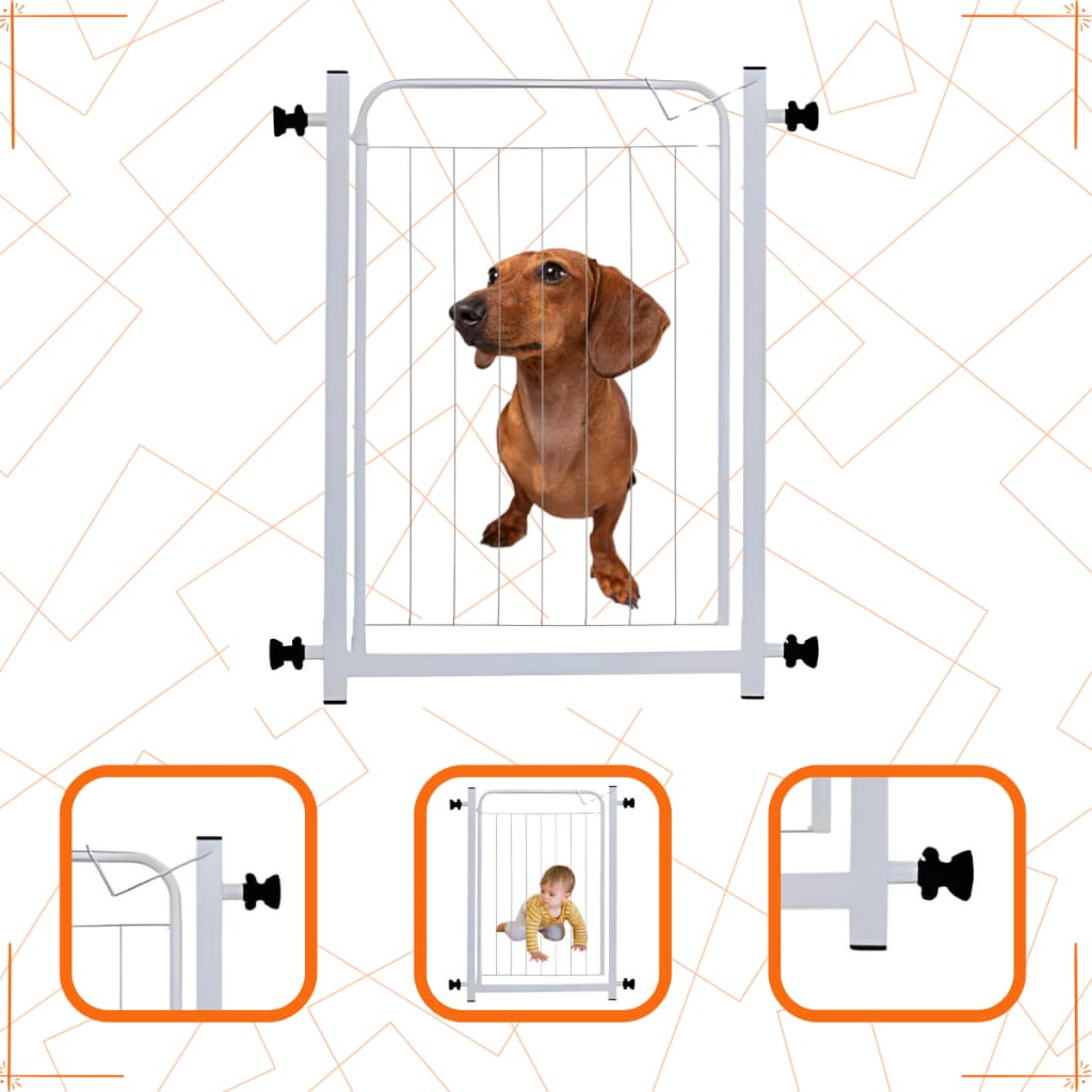 Grade de Segurança Pet Bebê para Portas e Corredores Portão com Extensores Até 132cm