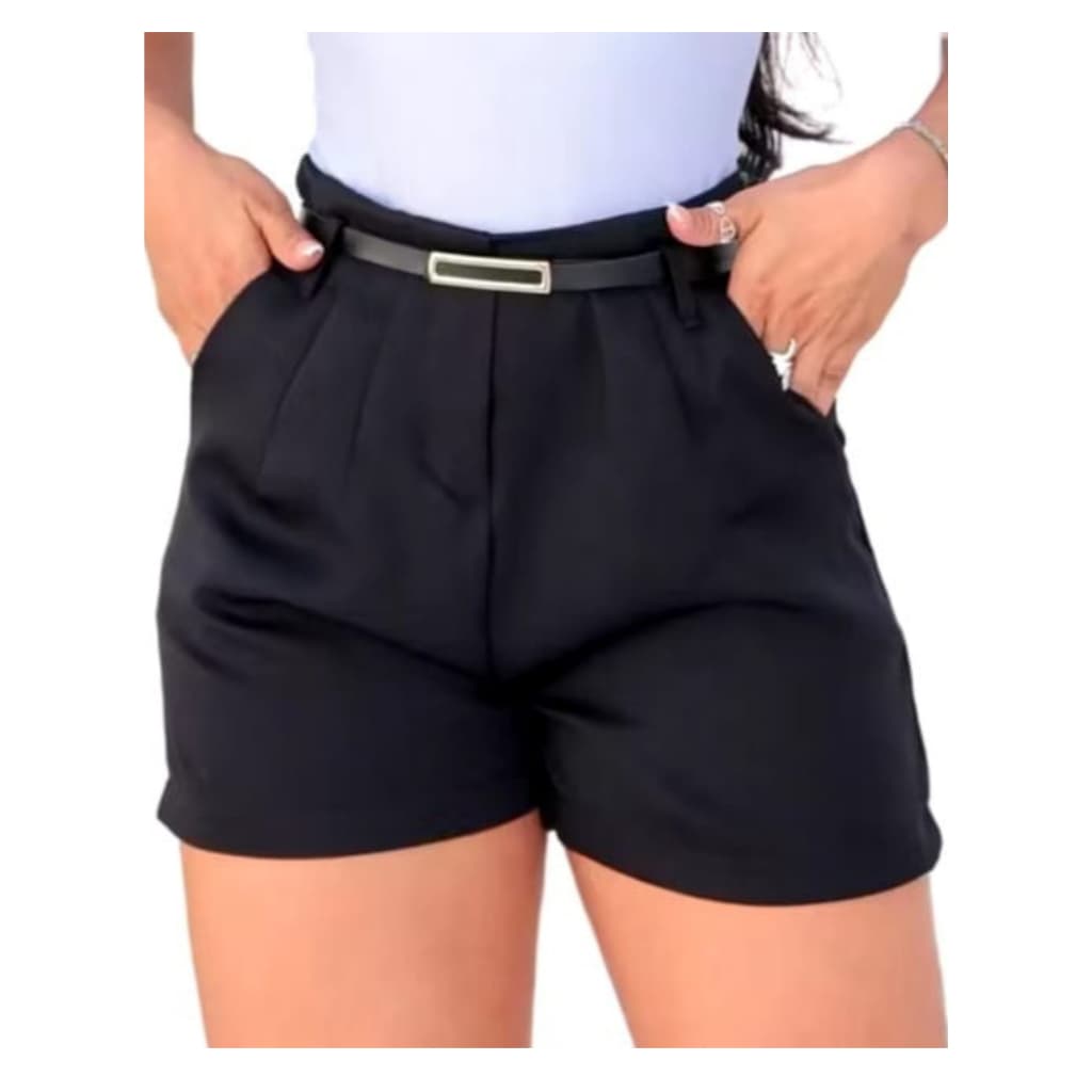 Short Alfaiataria Com Cinto