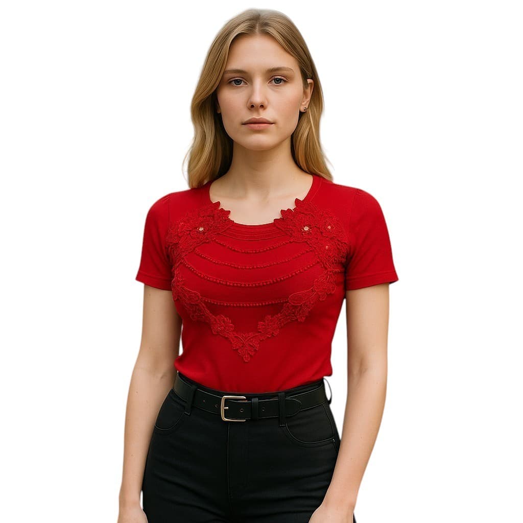 Blusa Feminina Moda Evangelica Manga Curta Sku:bv15