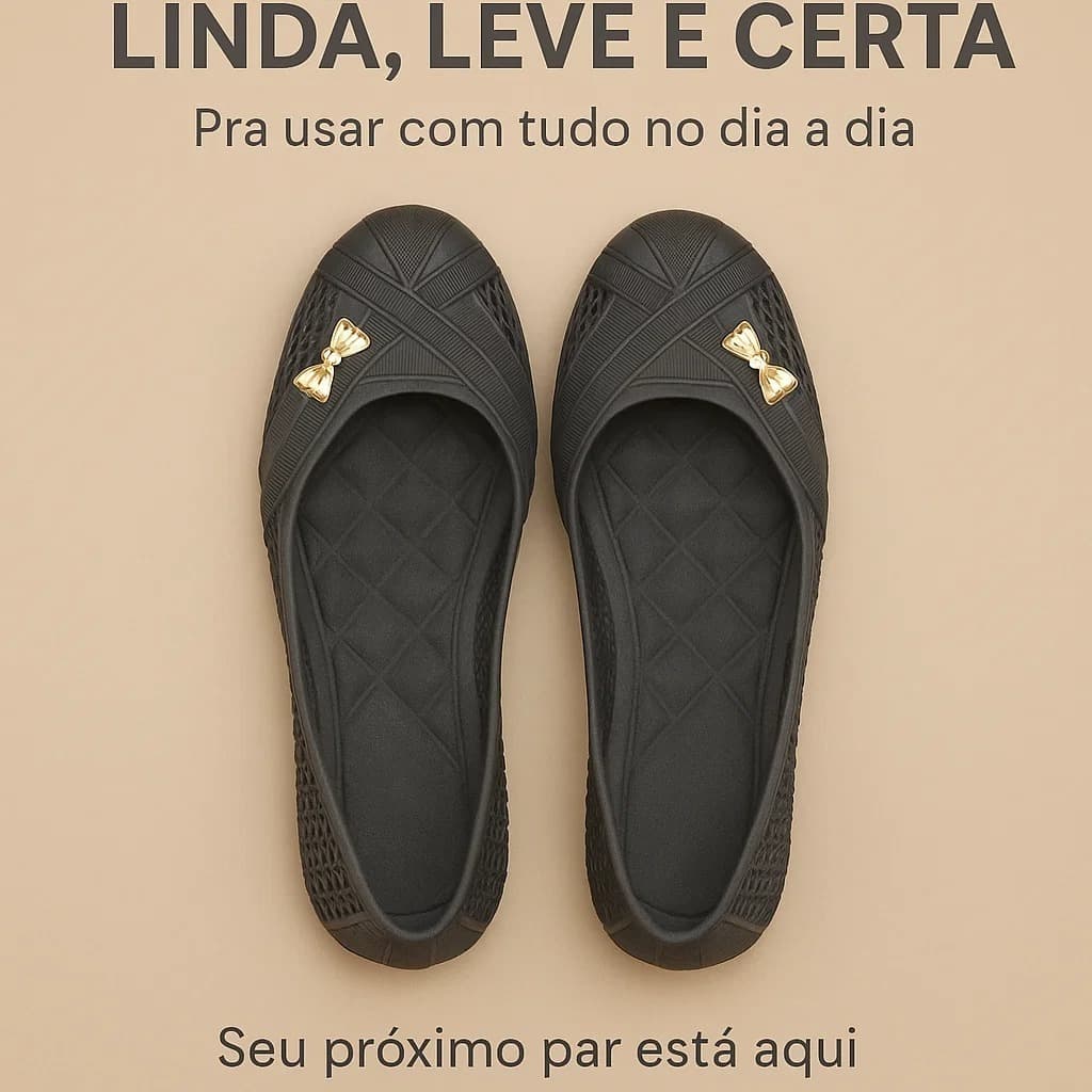 Sapatilha Feminina Ortopédica Leve Macia Confortável Flexível Casual Dia a Dia