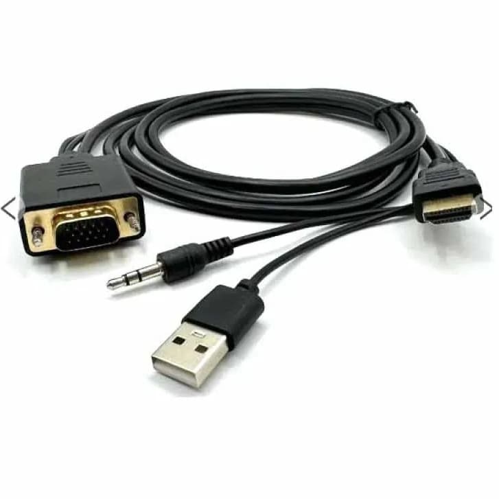 Cabo Conversor Hdmi Macho para Vga Macho 1.50 Metros - D-VUH01 - Grasep