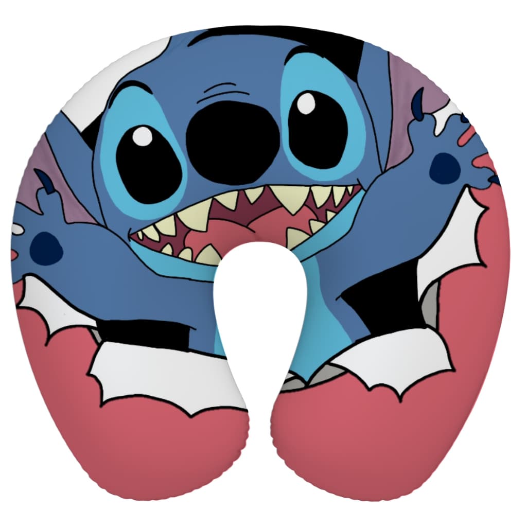 Protetor de Pescoço Stitch Conforto e Diversão nas Suas Viagens ficarem mais alegres