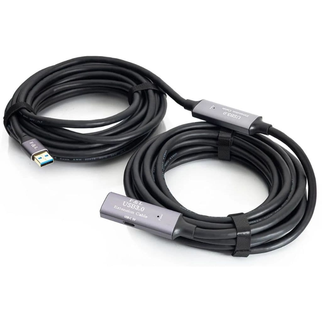 Cabo Extensor USB 3.0 Amplificado  - 10 Metros – Alta Velocidade e Sinal Estável