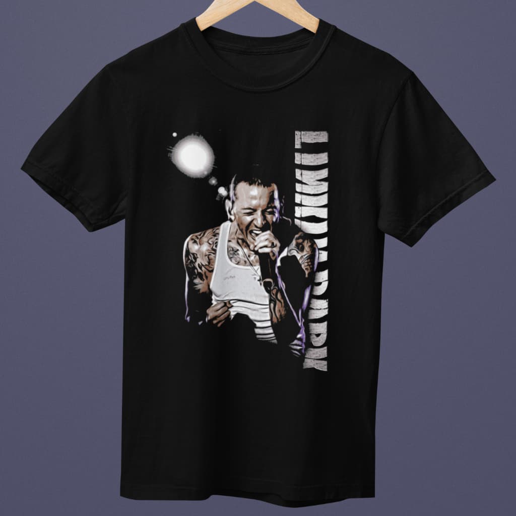 Camiseta Oversized Banda Linkin Park Streetwear Preta 100% Algodão