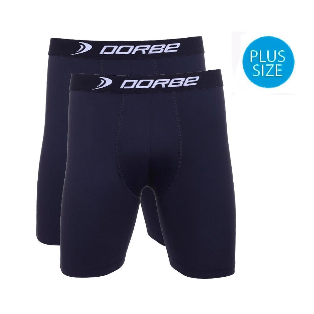 Kit 2 Cuecas Long Leg Plus Size Algodão Dorbe Não Enrola Original Masculina Longa Cotton Ciclista
