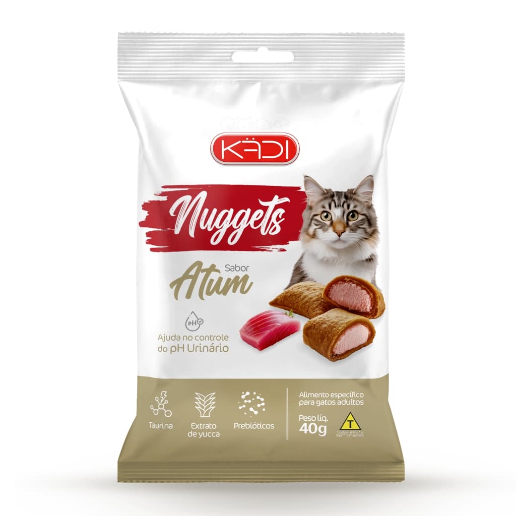 Kit C/ 6 Un Kadi Nuggets Gato Adulto Atum 40g - Secco