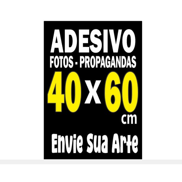 Adesivo Fotográfico I Sua arte ou foto I 40x60cm