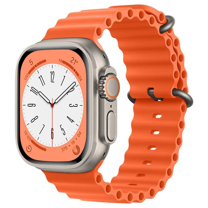 Pulseira Oceano Smartwatch Ultra 49mm 45mm 44mm 42mm silicone varias cores