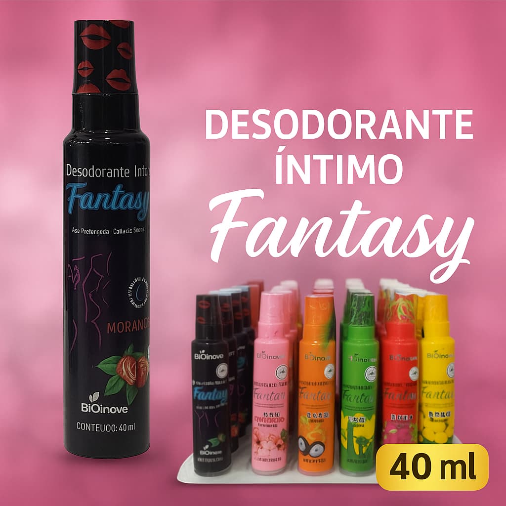 Desodorante Spray Íntimo Feminino Ação Prolongada Diversas Essências Cuidado Diário Fantasy