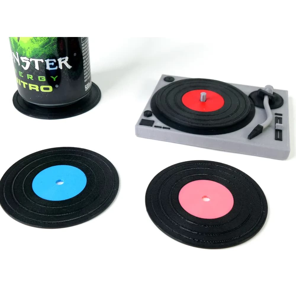 Porta Copos Disco de Vinil - Decoração Casa Mesa Copos Caneca