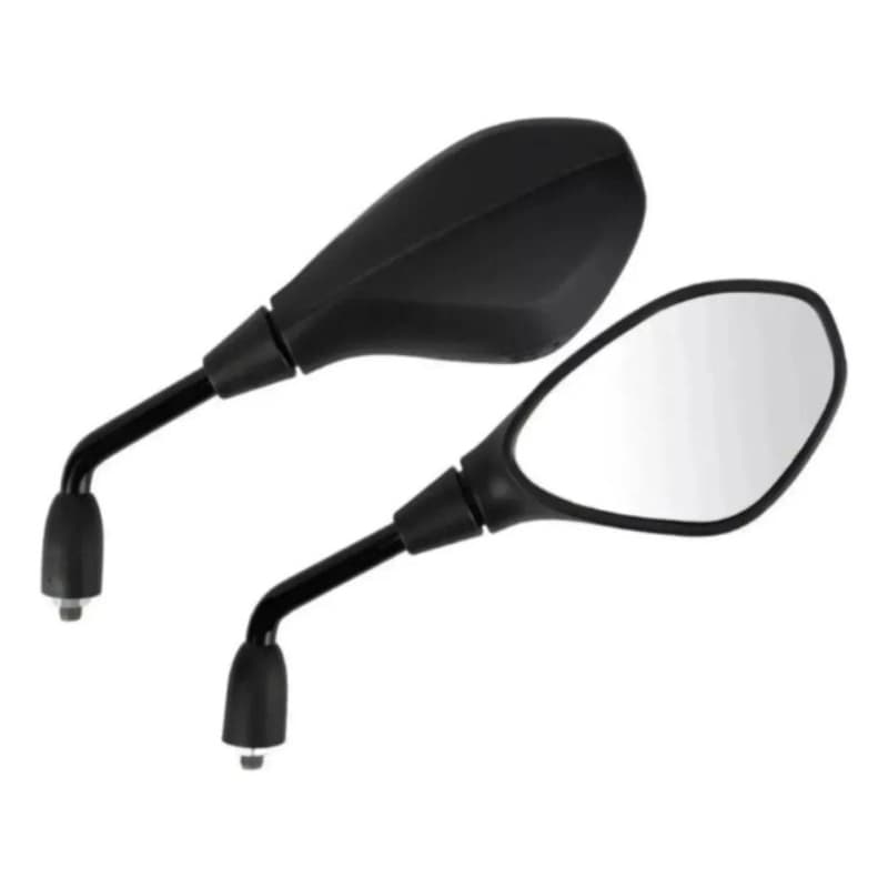 RETROVISOR (MODELO KAWASAKI Z400) P/MOTO HONDA (5 PONTAS) [PAR] (HASTE FIXA) LONGA
