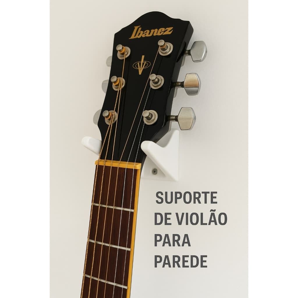 Suporte de Violão Parede Gancho Violão Ukulele Quarto Estúdio Decorativo