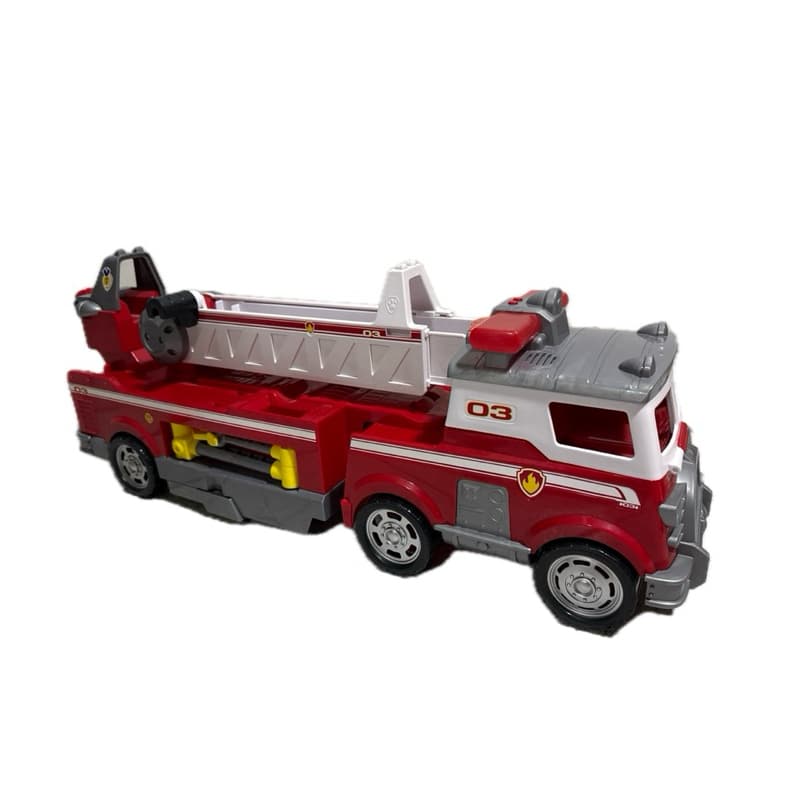 Caminhão de Bombeiro Patrulha Canina Grande com Escada e Marshall – 65cm de comprimento– Brinquedo Funcionando