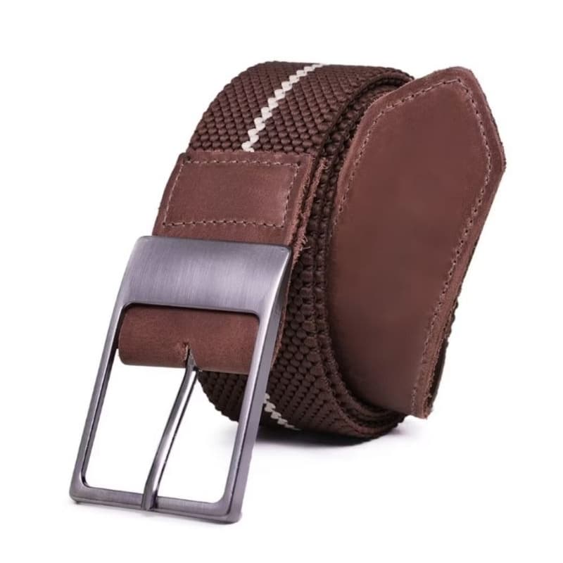 Cinto Masculino  PLUS SIZE em couro 100% Legitimo Elastano modelo premium confortável fivela reforçada aço.