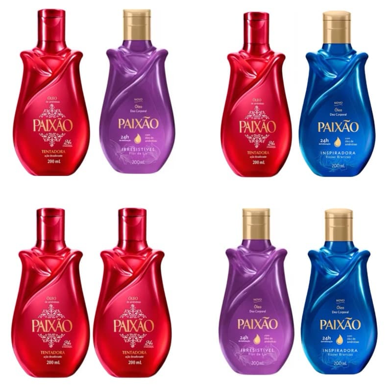 kit Óleo paixão 200ml