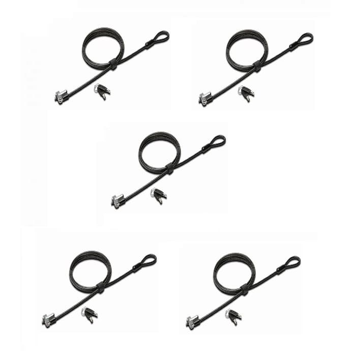 Kit 5 Trava De Segurança N17 Para Notebook Dell Keyed Laptop Lock