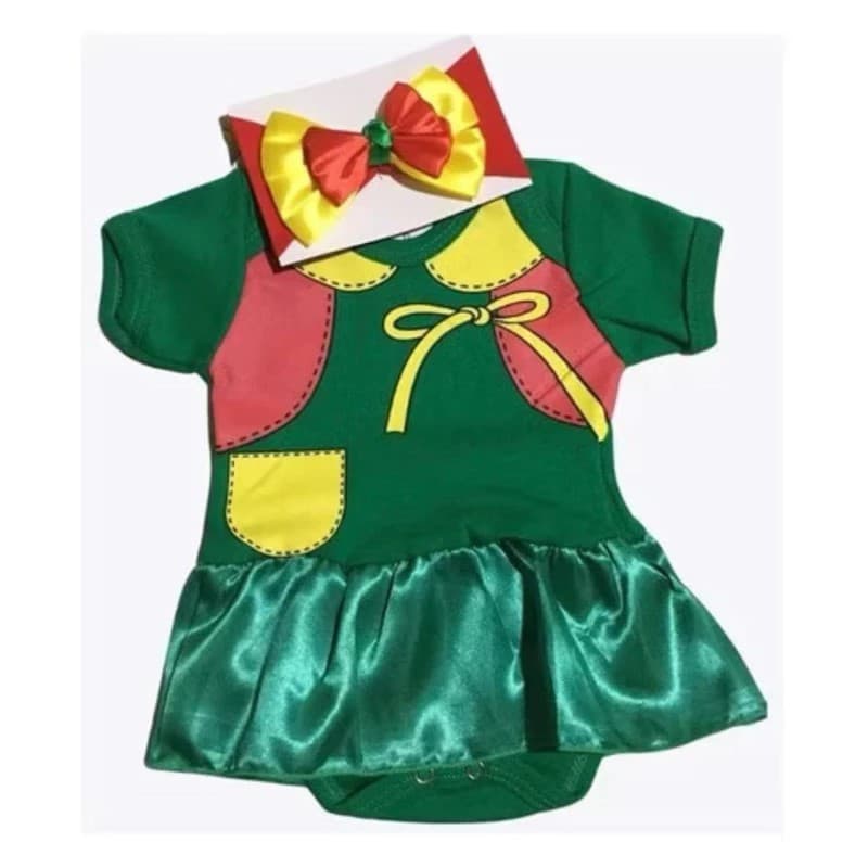 Body Bebê Temático Chiquinha+Laço Mesversário