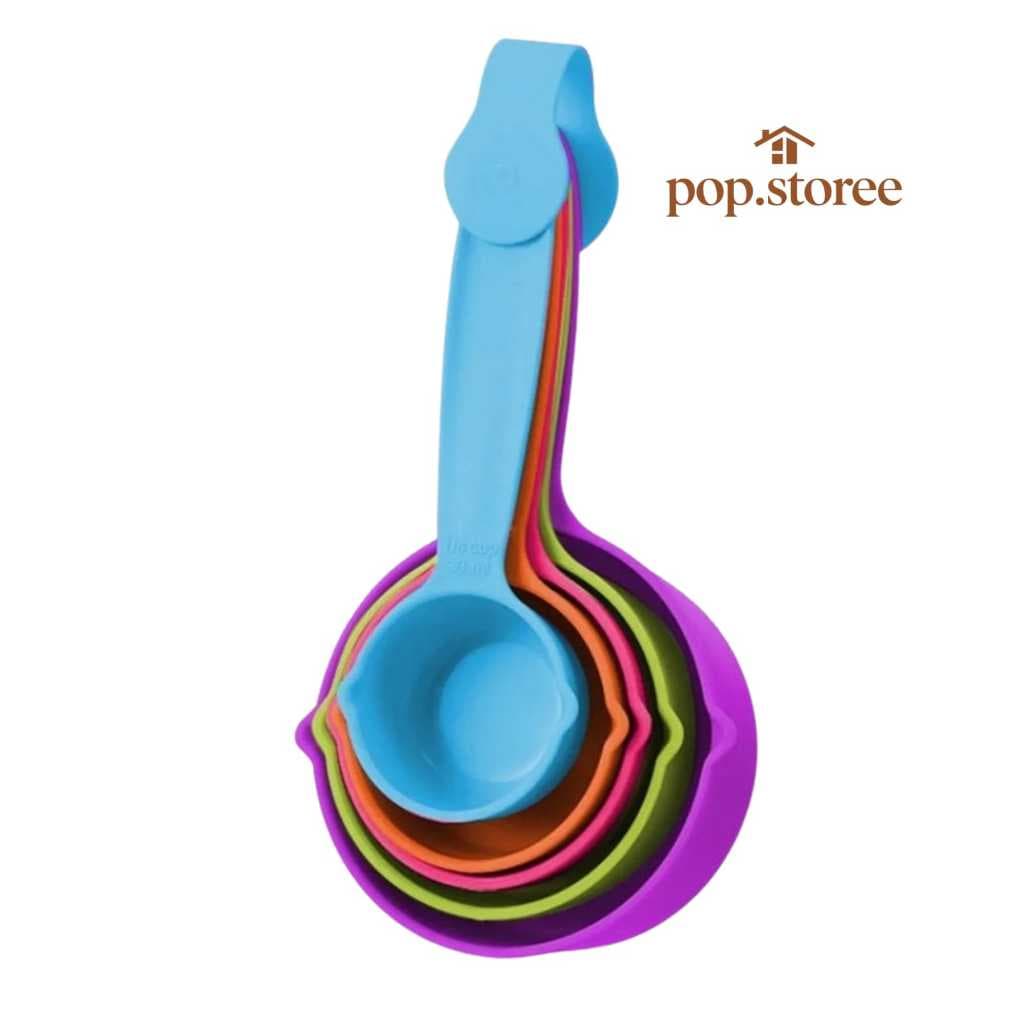 Kit Colheres Medidoras 6 Peças Medidor Bolo Cozinha Confeitaria