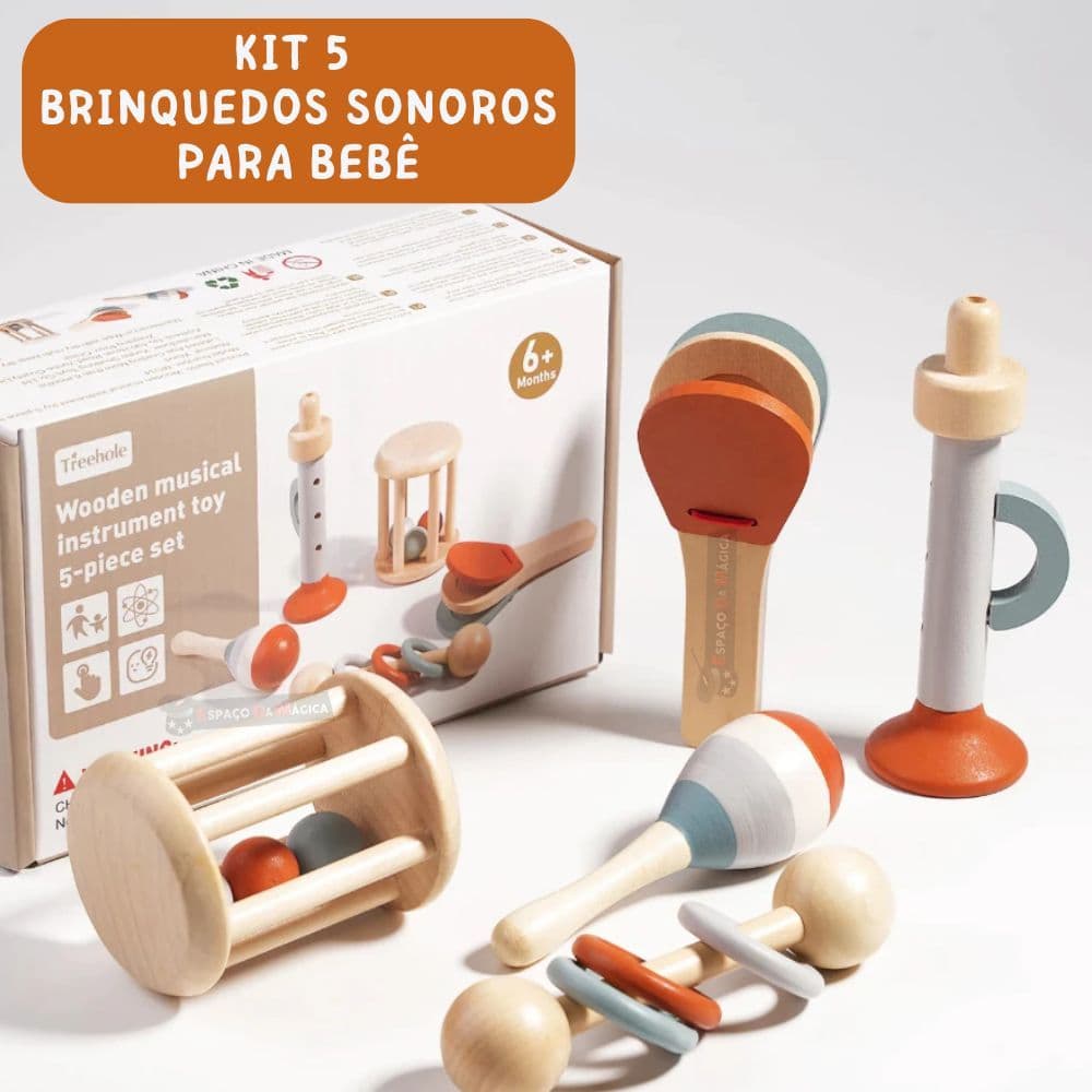 Brinquedo Montessori Sensorial Para Bebê Brinquedo Coordenação, Musical Instrumentos Infantil, Musicais, Chocalho