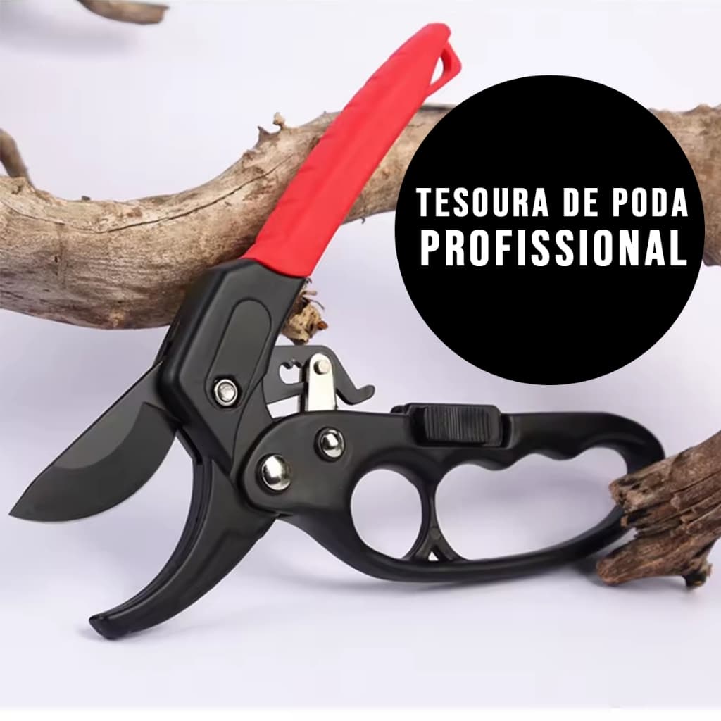 Tesoura de Cortar Arvore Galhos Tesoura Poda Profissional em Aço Jardim Arbusto Jardinagem