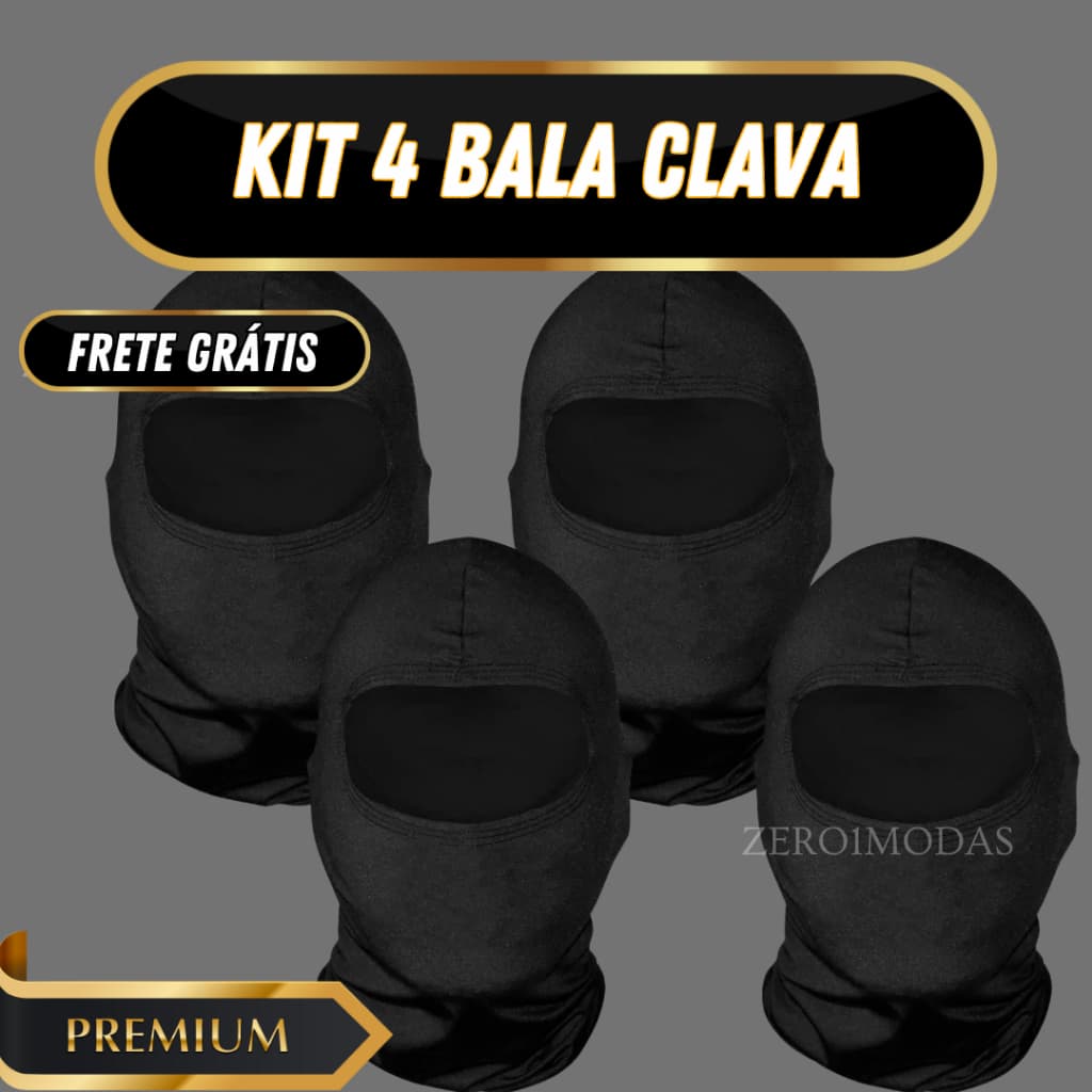 Kit 4 Touca Balaclava Toca uv Proteção Solar Térmica bala clava Motoqueiro Motoboy unissex