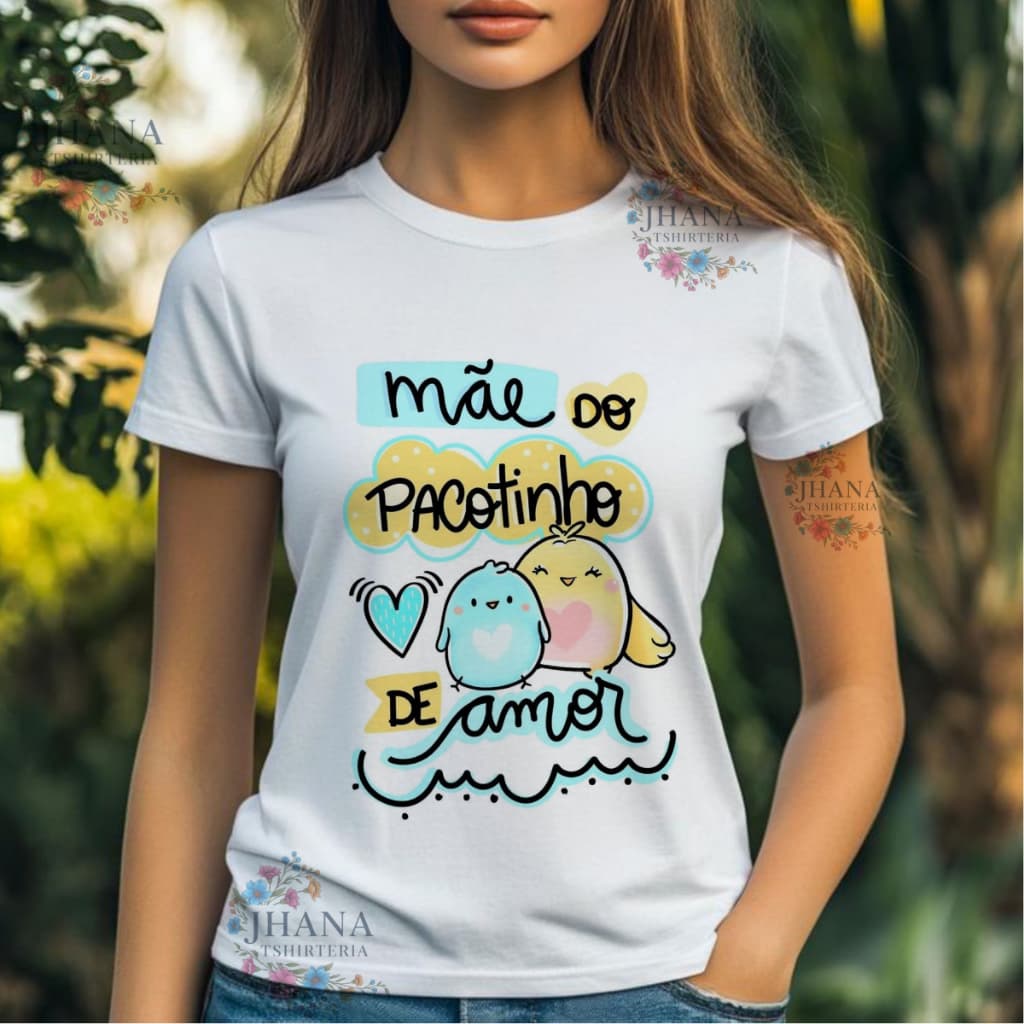 BLUSA TSHIRT FEMININA CAMISETA UNISSEX MÃE DO PACOTINHO DE AMOR,MENINO,moda plus size,verão 2025