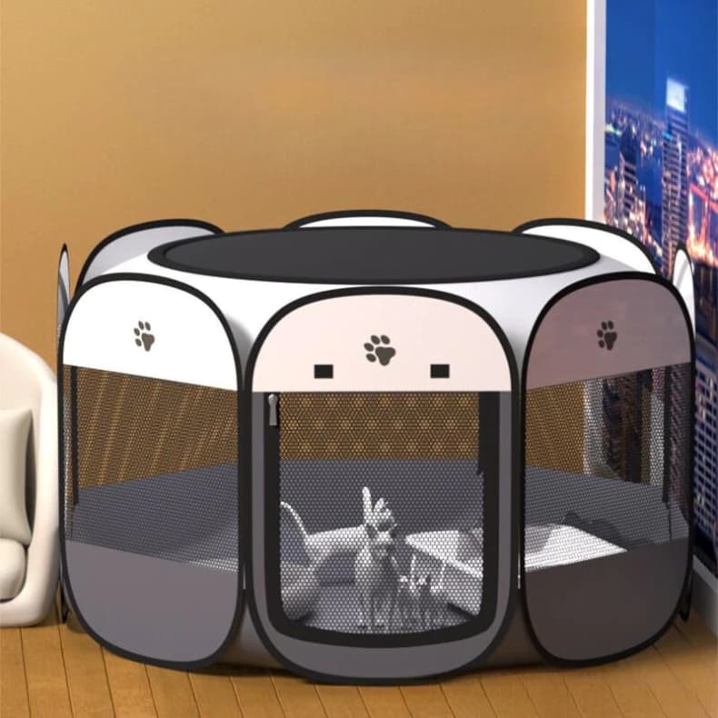 MIW Casinha Para Pets Gatos Grande Dobrável Portátil e Fácil de Montar Impermeável e Macia