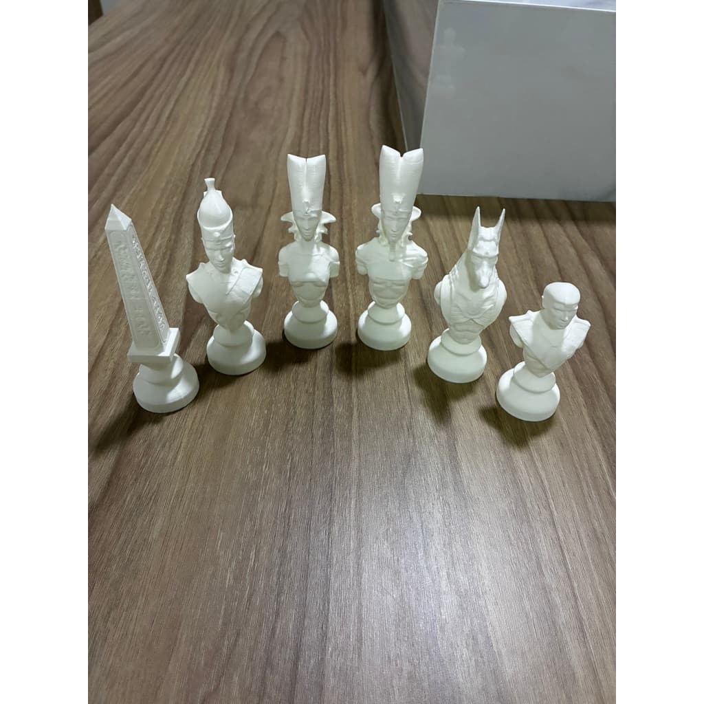 Conjunto de Peças de Xadrez Chess Egípcio decoração para casa e escritório