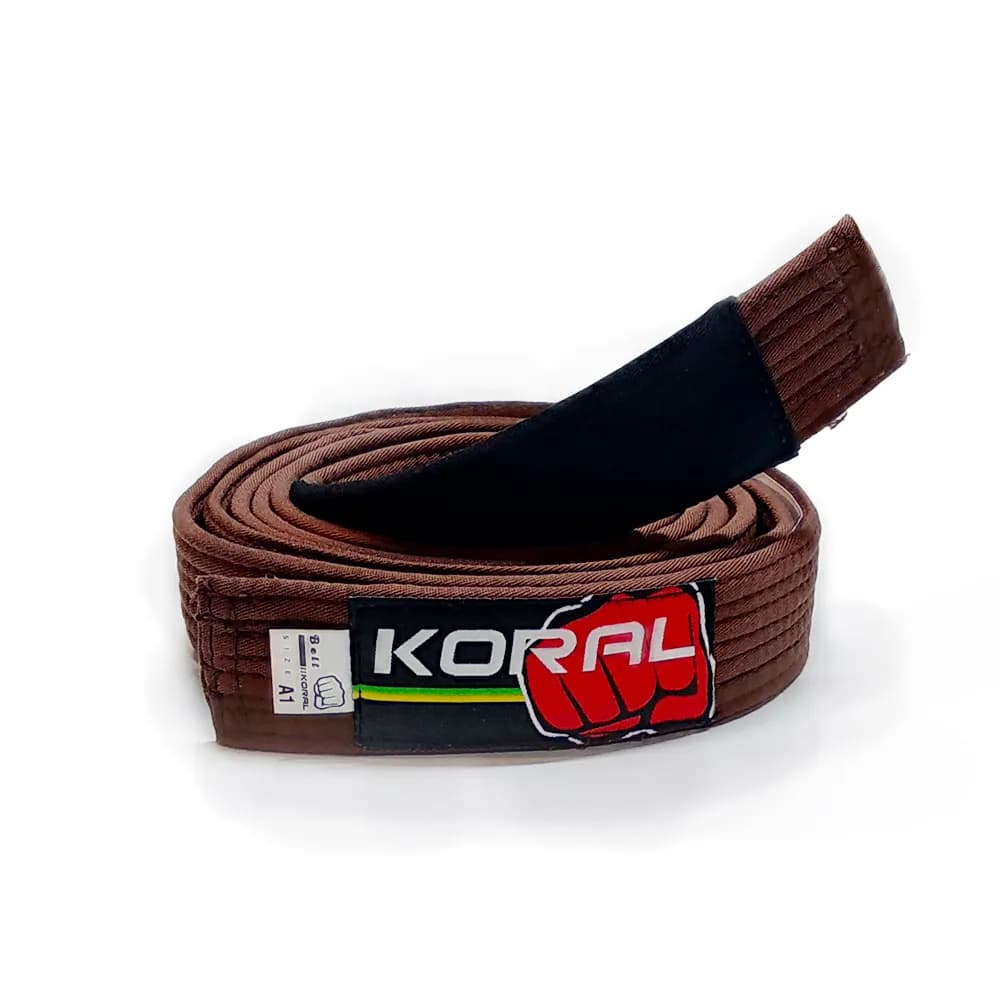 Faixa Jiu-jitsu Adulto Koral Marrom