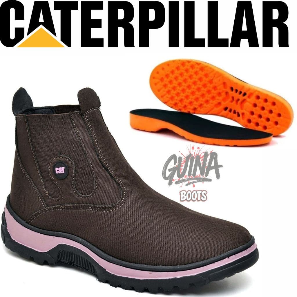 Bota Texana Coturno Botinha Feminina + Palmilha em gel ortopédica