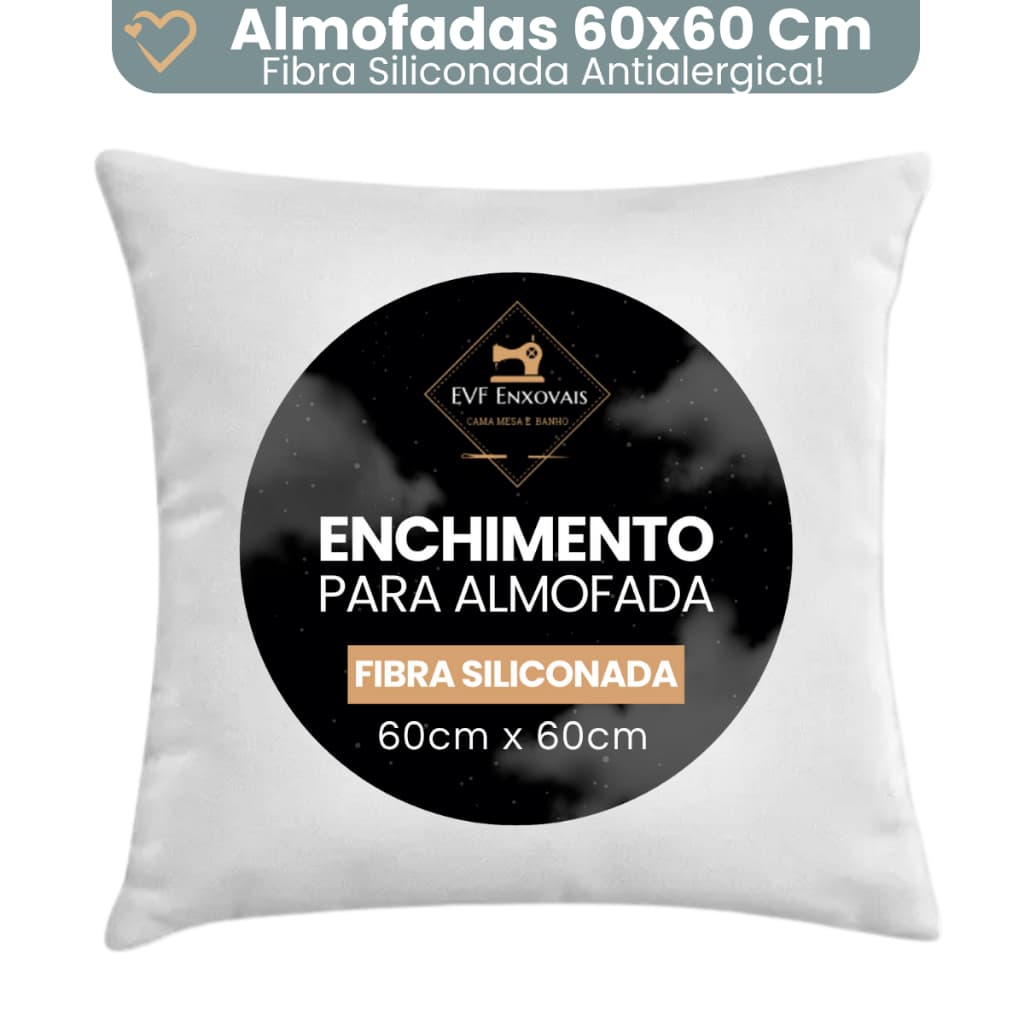 Enchimento Almofada Refil 60x60 Silicone Antialergico1 Unidade