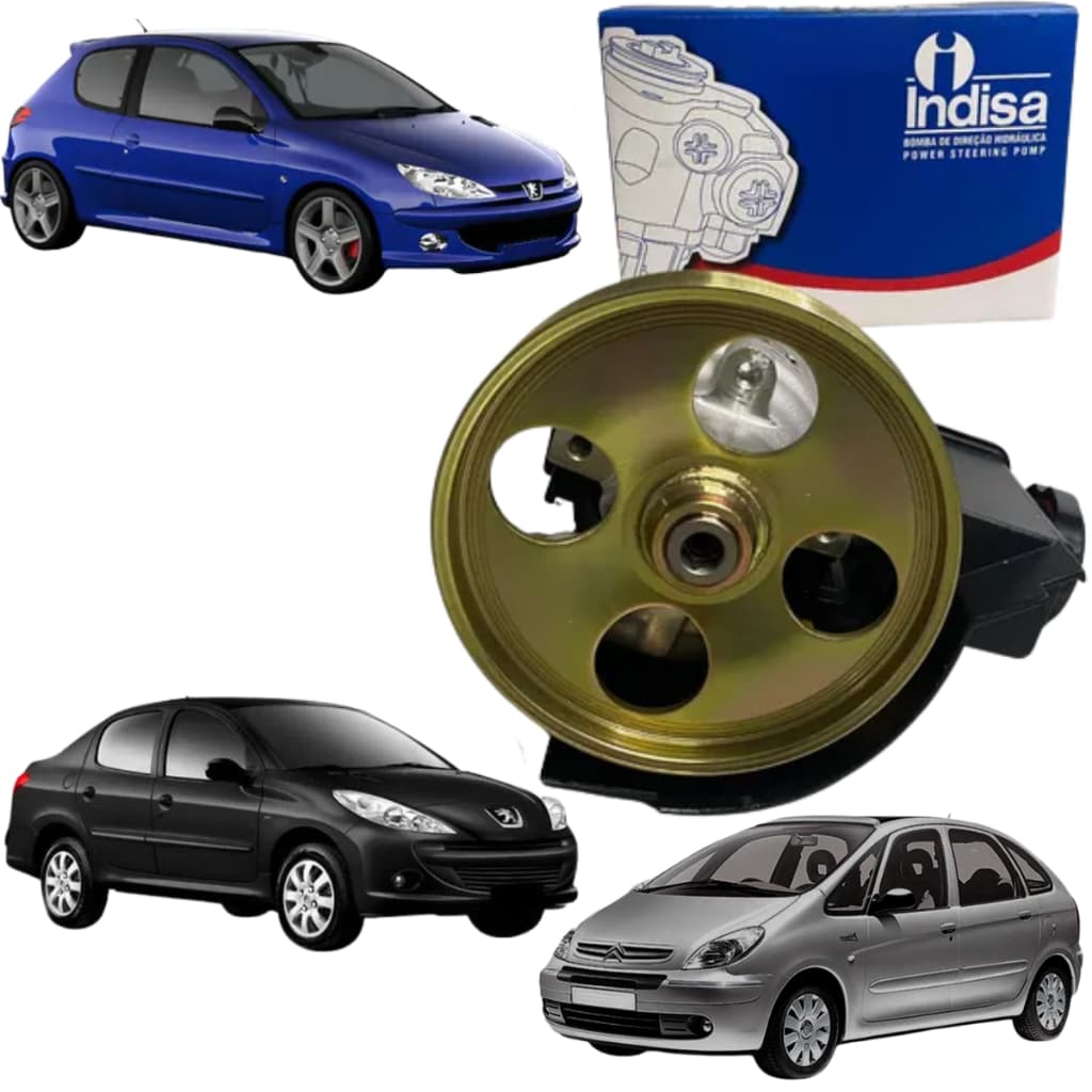 Bomba de Direção Hidráulica Peugeot 206 207 1.4 1.6 8v 16v Citroen Xsara 1.6 1.8 2.0 16v 1999/2009