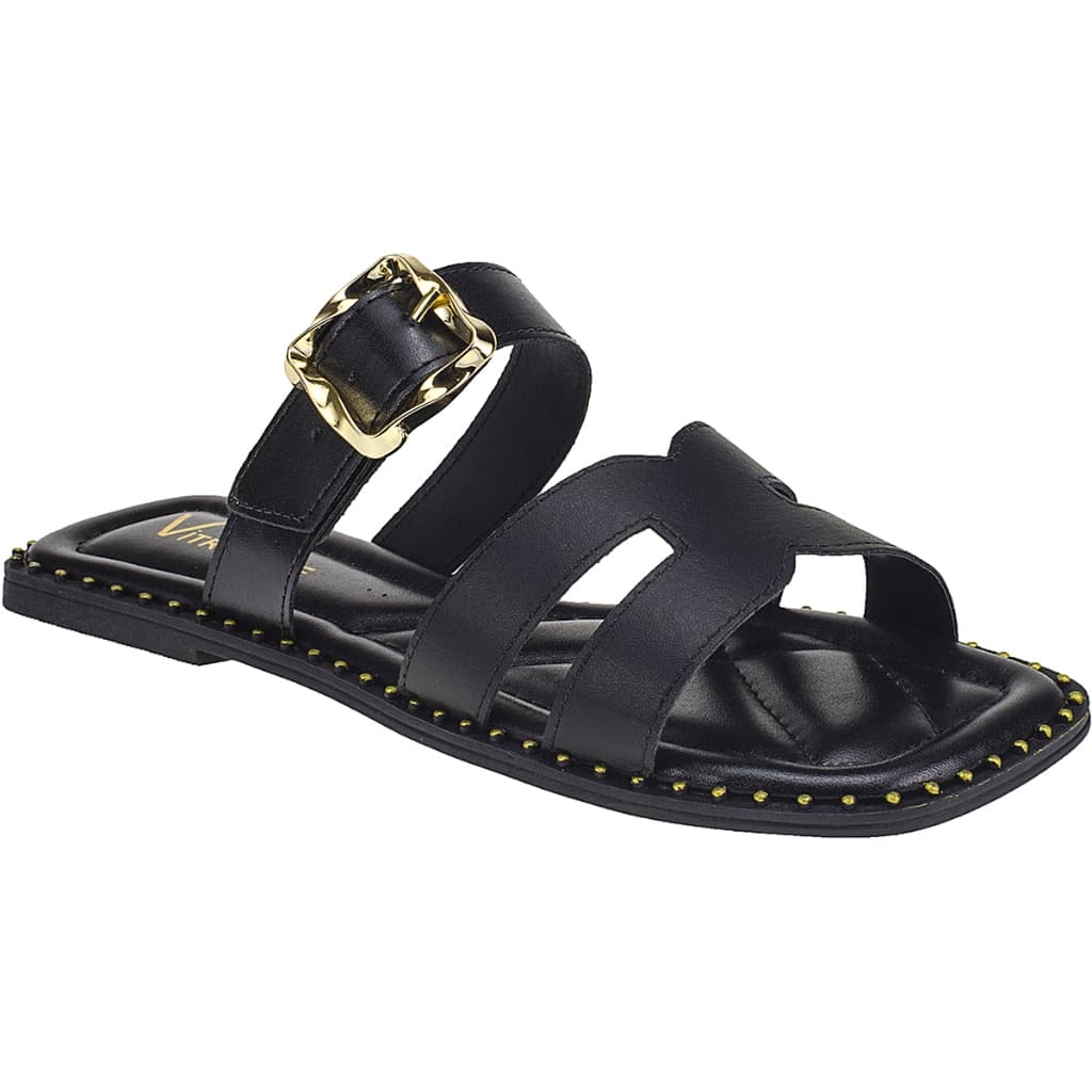 Rasterinha Sandália Acolchoada de Fivela Ajustável Vitrine shoes Casual Delicada