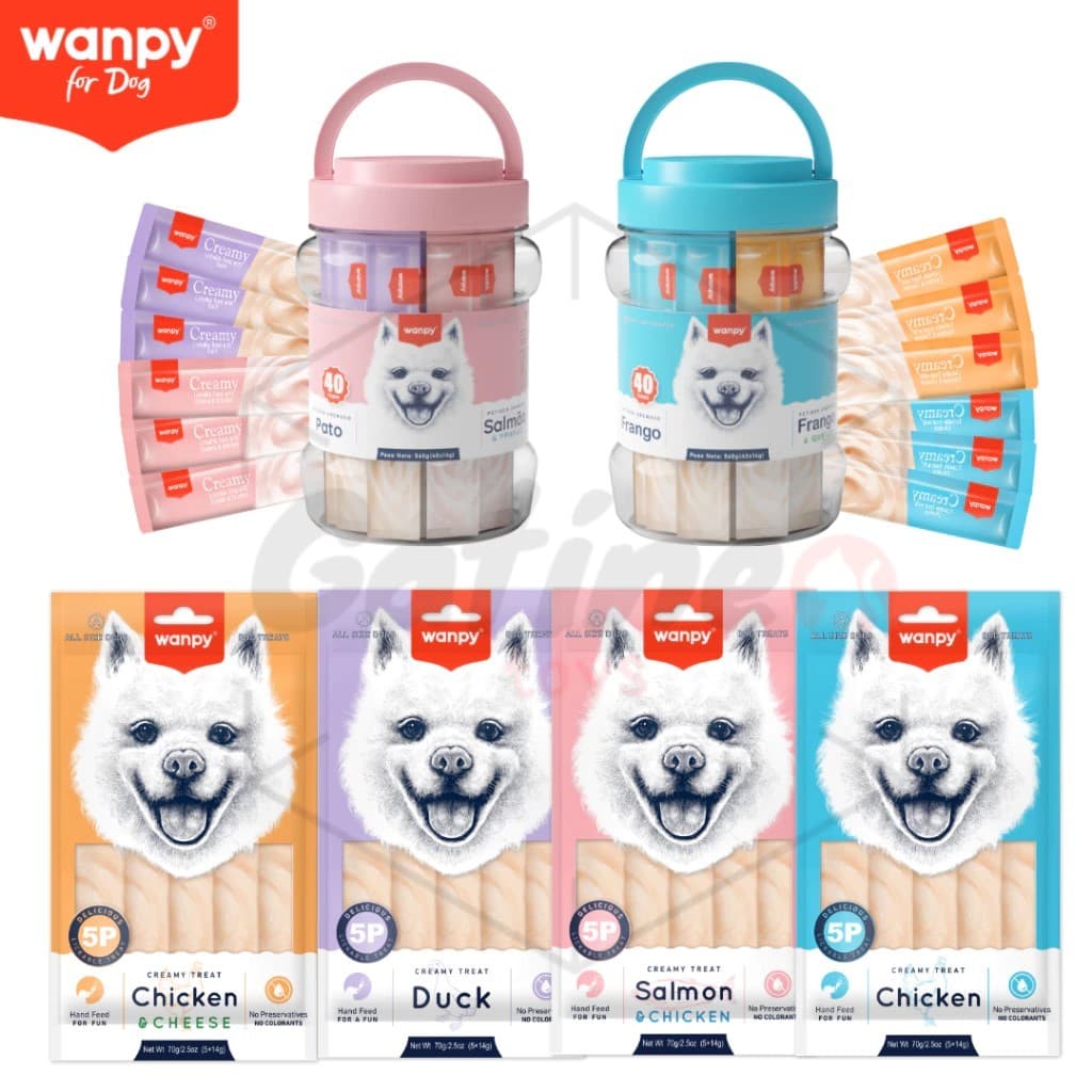 Truly Wanpy Creamy Petisco Cremoso Para Cachorros 14gx40 Tubos 560g