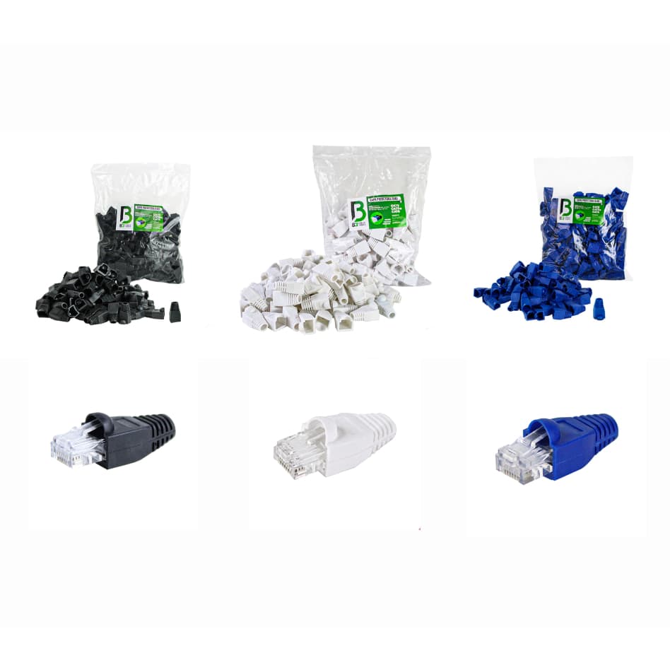 Capa Protetora Para Plugues De Conexao Rj45 Preta/ Azul / Branca ESCOLHA A COR