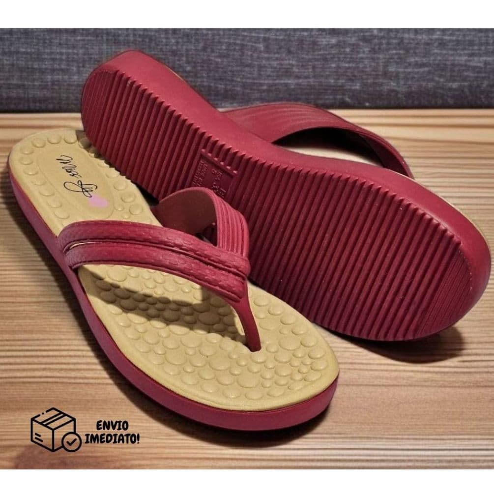Chinelo Sandália Feminino Ortopédica Rasteira Mulher