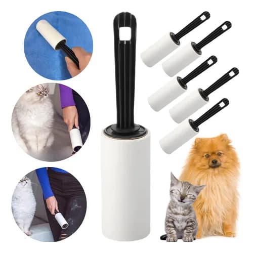 Kit 2 Rolos tira pelos com 10 Folhas Roupa Sofa Tira Cabelo