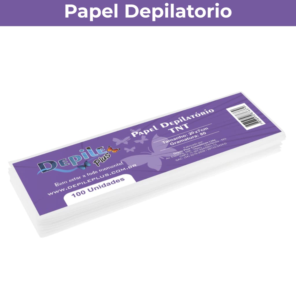 Papel Depilatorio Depile Plus 100 Unidades