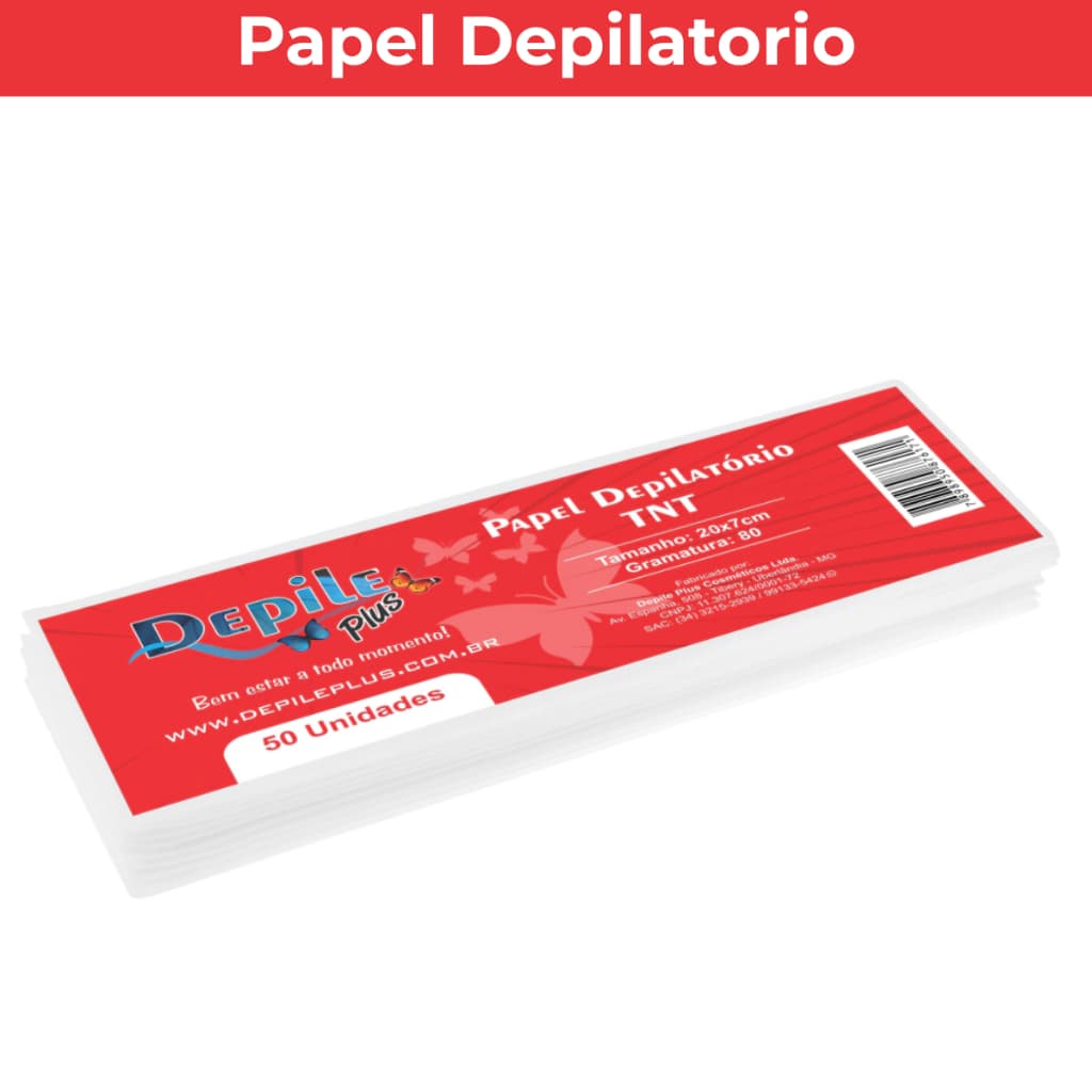 Papel Depilatorio Depile Plus 50 Unidades