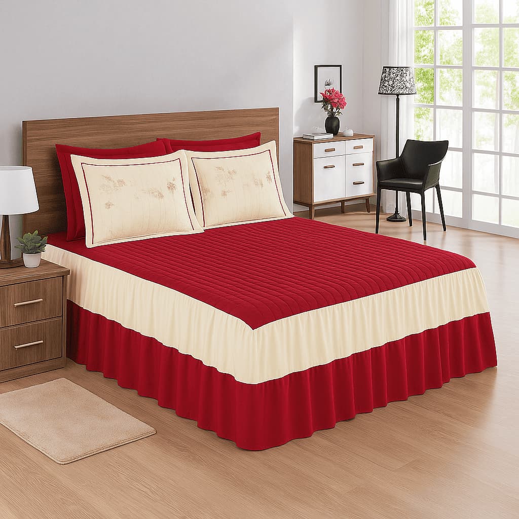 Kit Colcha Cobre Leito Casal King Barbara 3 Peças