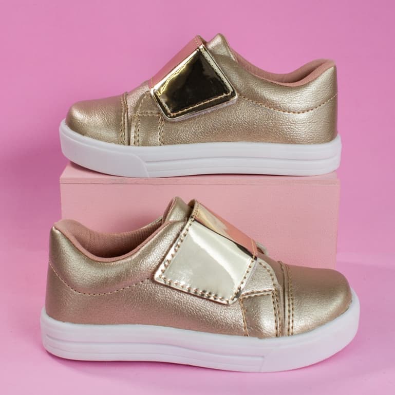 Tênis Slip Infantil Menina Confortável Casual Escolar Sapaênis Calce Fáci Promoção