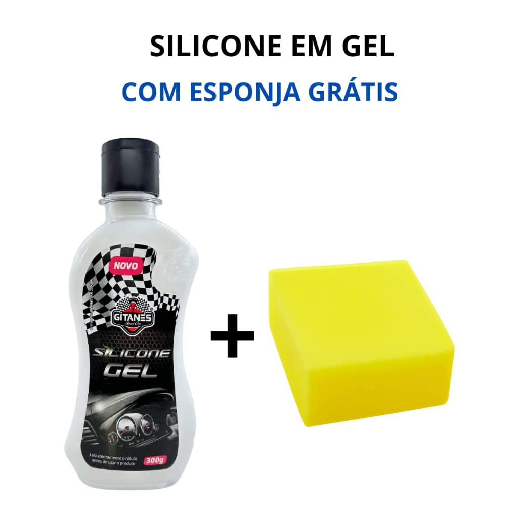 Silicone Gel Automotivo Perfumado Gitanes 300g + Esponja